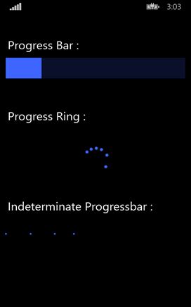 create progress baar in Windows phone